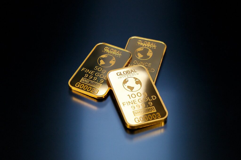 3 gold bars